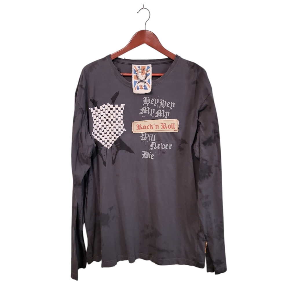 Toxic Fish British Vintage Rock‎ N Roll Distressed Grunge RARE Tee Size XXXL